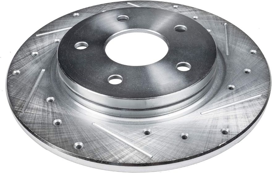 Rear Drilled Disc Brake Rotor - S-800034 x2