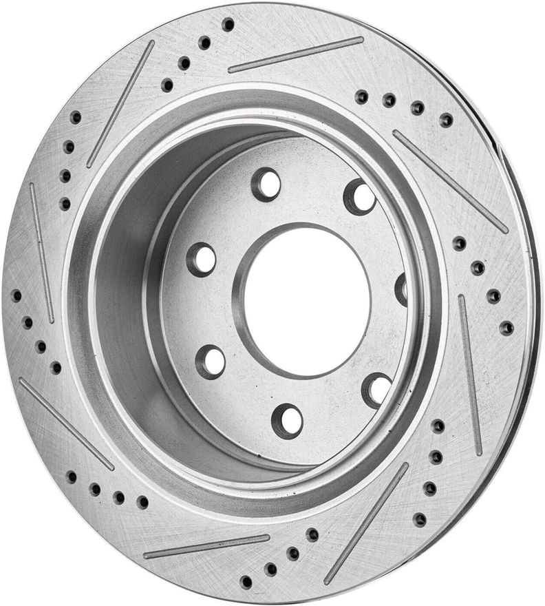 Rear Drilled Disc Brake Rotor - S-800035 x2