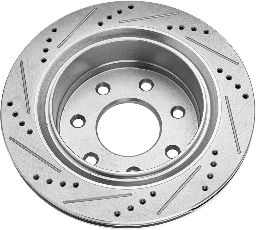 Rear Drilled Disc Brake Rotor - S-800035 x2