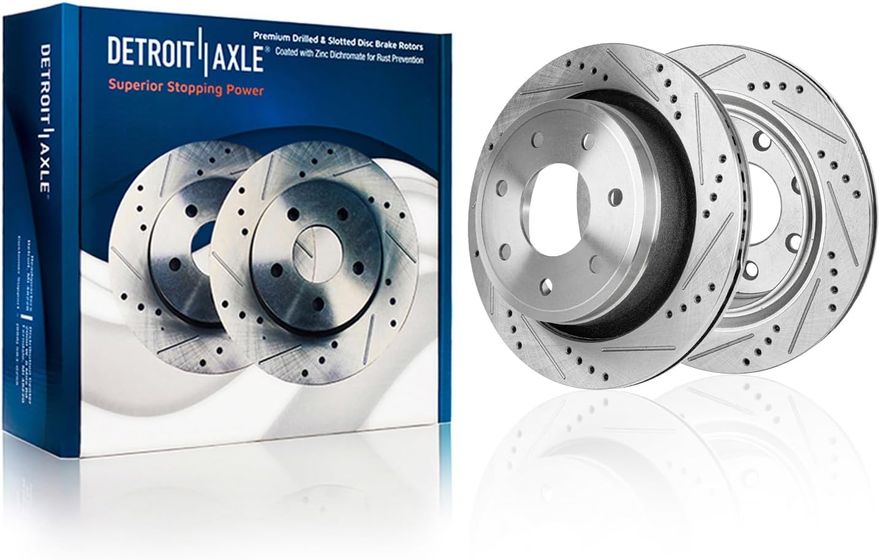 Main Image - Rear Drilled Disc Brake Rotors