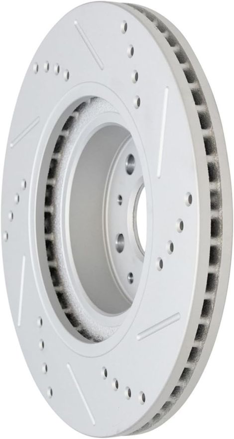 Front Drilled Disc Brake Rotor - S-800144 x2