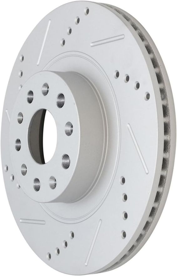 Front Drilled Disc Brake Rotor - S-800144 x2