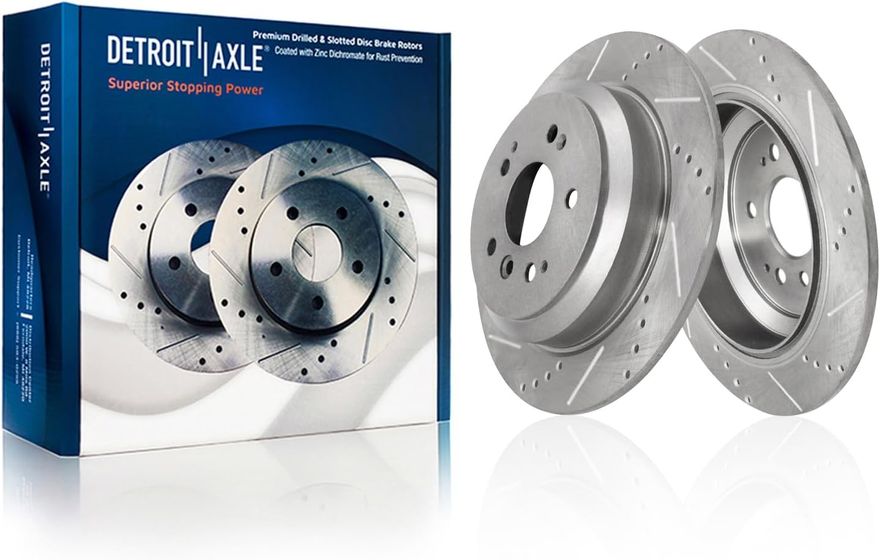 Main Image - Rear Drilled Disc Brake Rotors