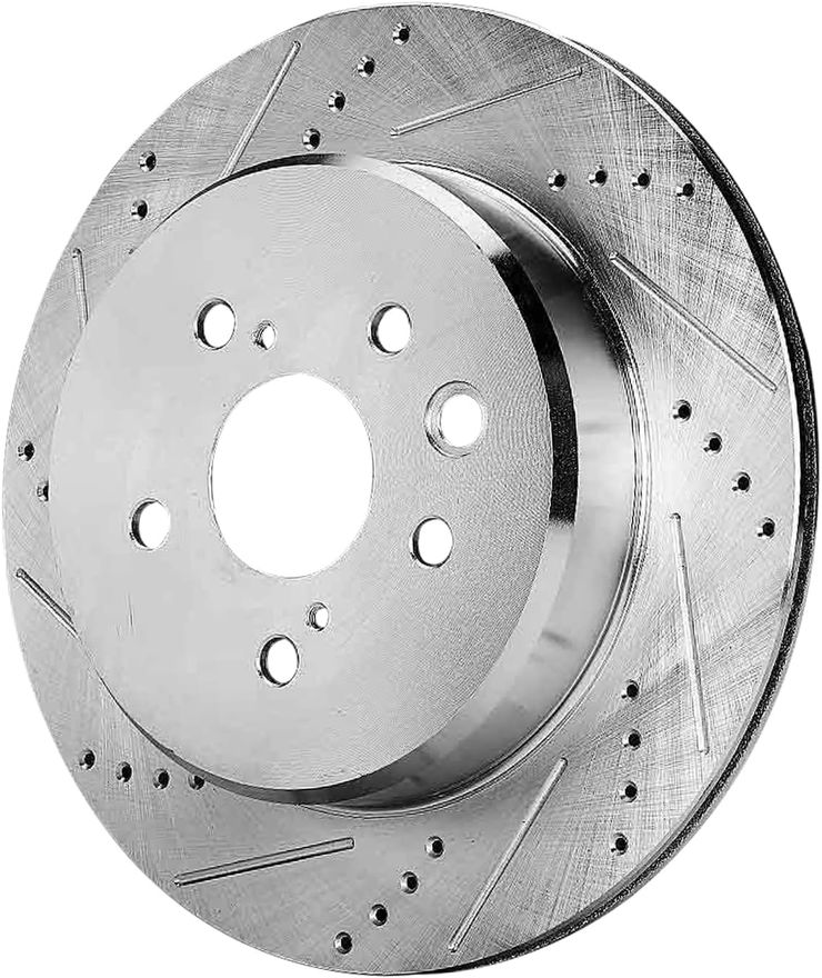 Rear Drilled Disc Brake Rotor - S-800152 x2