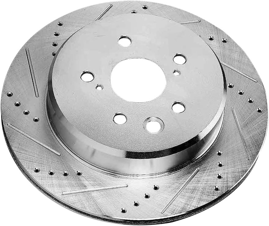 Rear Drilled Disc Brake Rotor - S-800152 x2