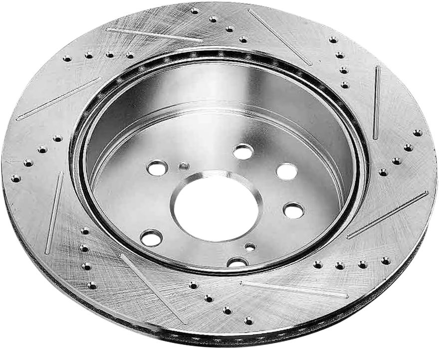 Rear Drilled Disc Brake Rotor - S-800152 x2