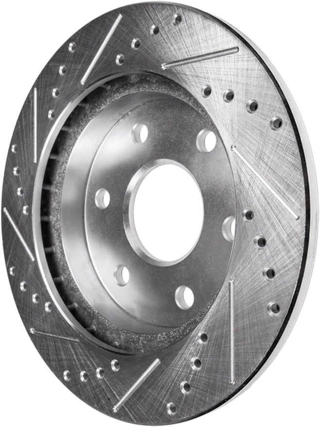 Rear Drilled Disc Brake Rotor - S-800159 x2