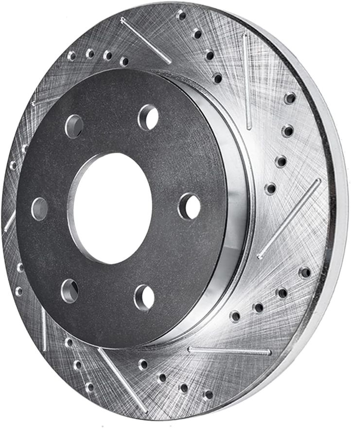 Rear Drilled Disc Brake Rotor - S-800159 x2