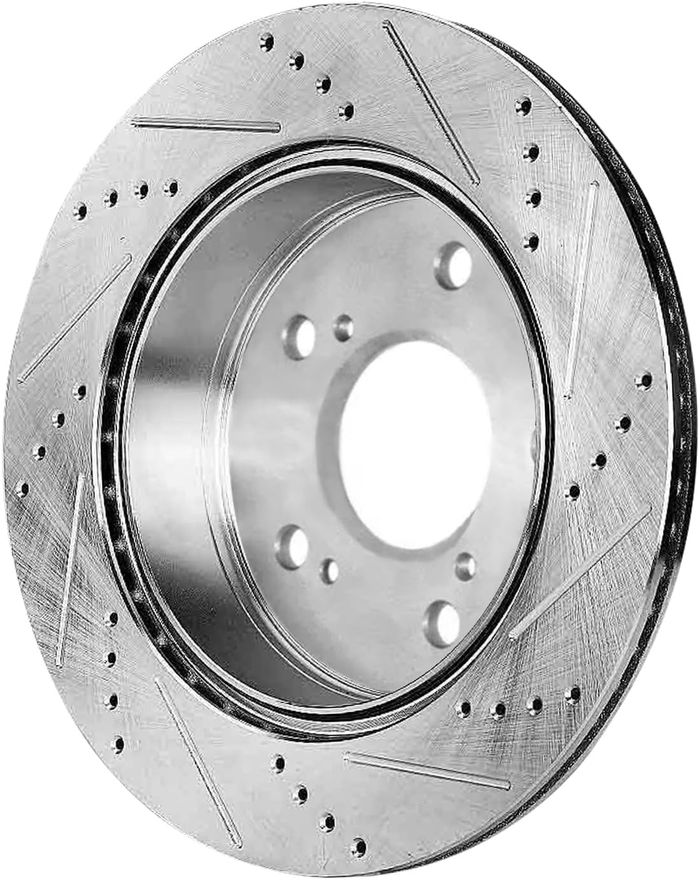Front Drilled Disc Brake Rotor - S-800168 x2