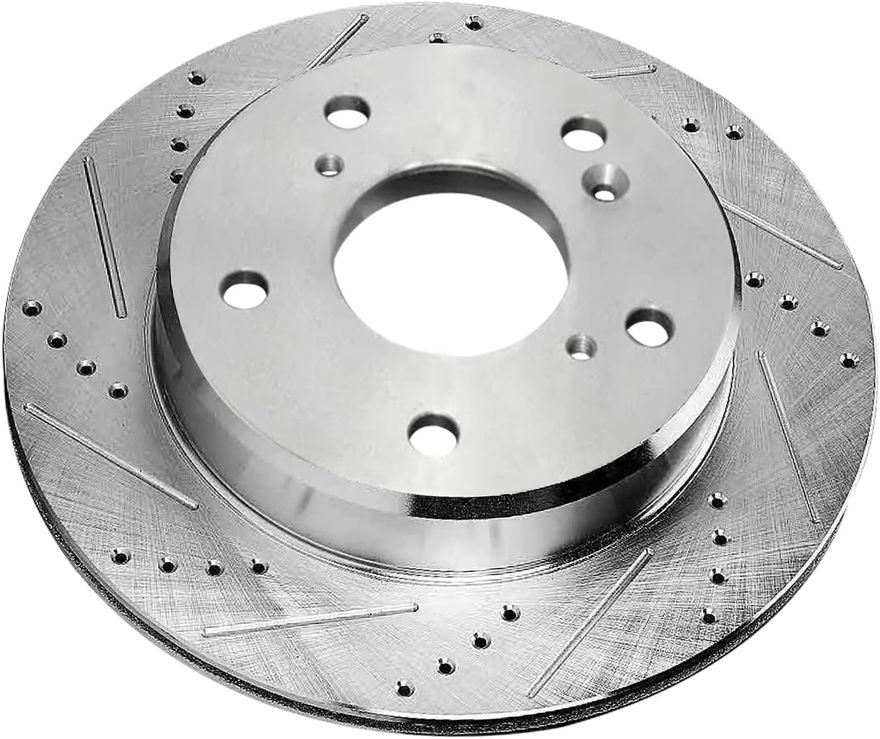 Front Drilled Disc Brake Rotor - S-800168 x2