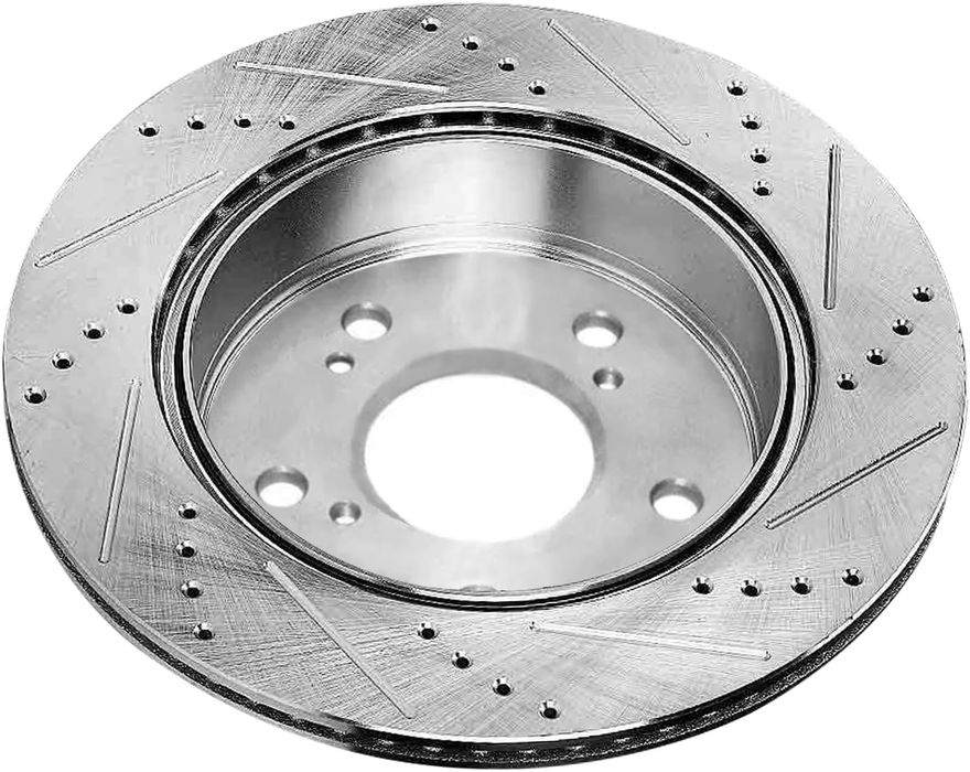 Front Drilled Disc Brake Rotor - S-800168 x2