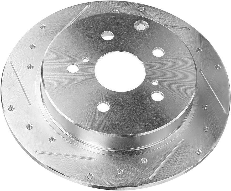 Rear Drilled Disc Brake Rotor - S-800170 x2