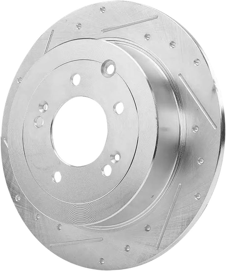 Rear Drilled Disc Brake Rotor - S-800172 x2