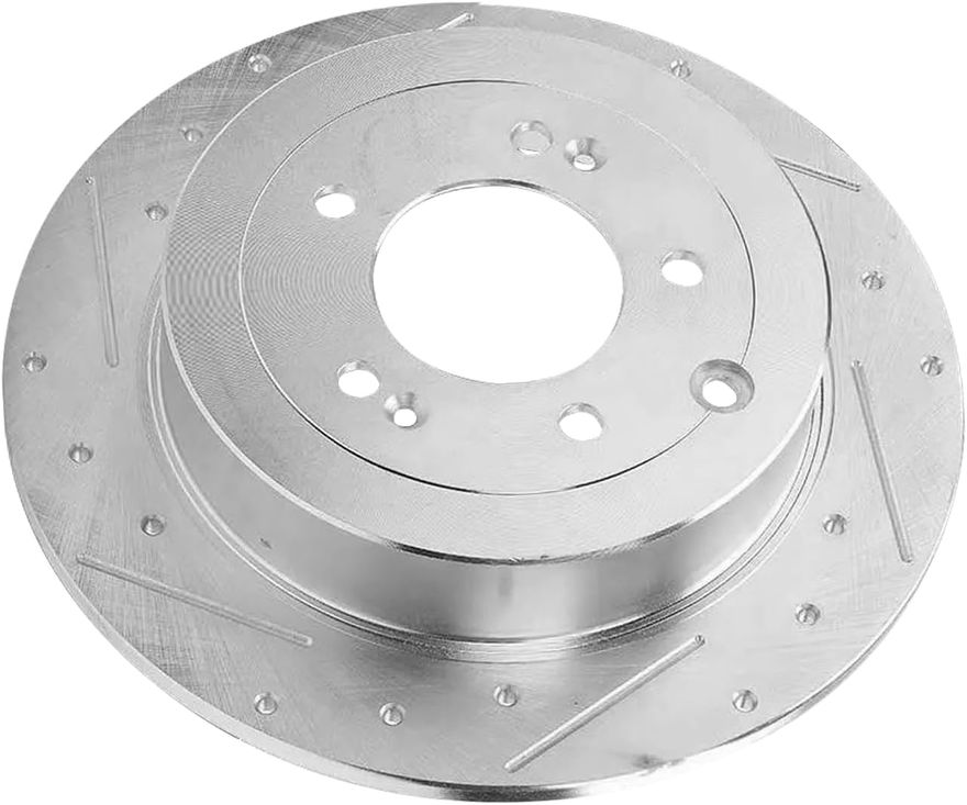 Rear Drilled Disc Brake Rotor - S-800172 x2