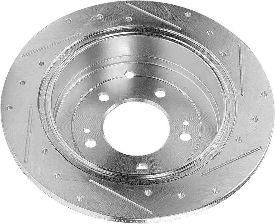 Rear Drilled Disc Brake Rotor - S-800172 x2