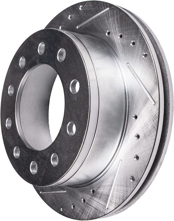 Front Drilled Disc Brake Rotor - S-800181 x2