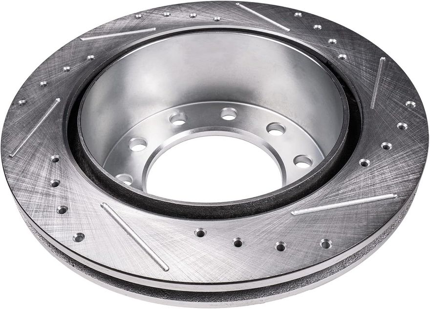 Front Drilled Disc Brake Rotor - S-800181 x2