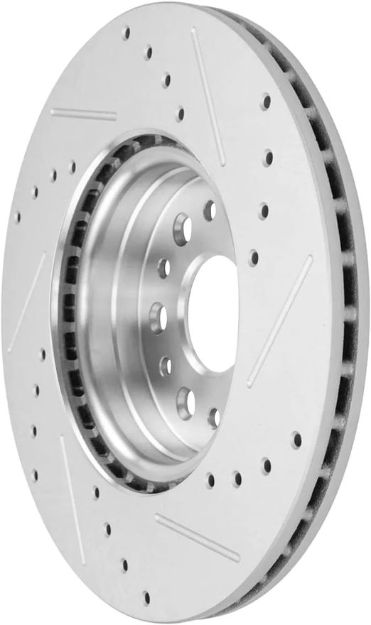 Front Drilled Disc Brake Rotor - S-800187 x2