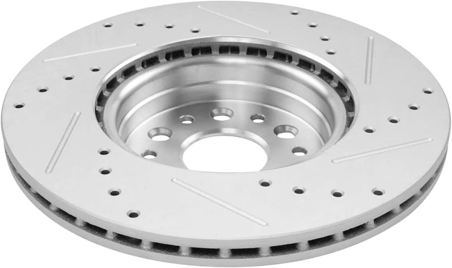 Front Drilled Disc Brake Rotor - S-800187 x2