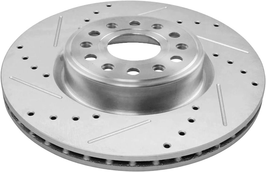 Front Drilled Disc Brake Rotor - S-800187 x2