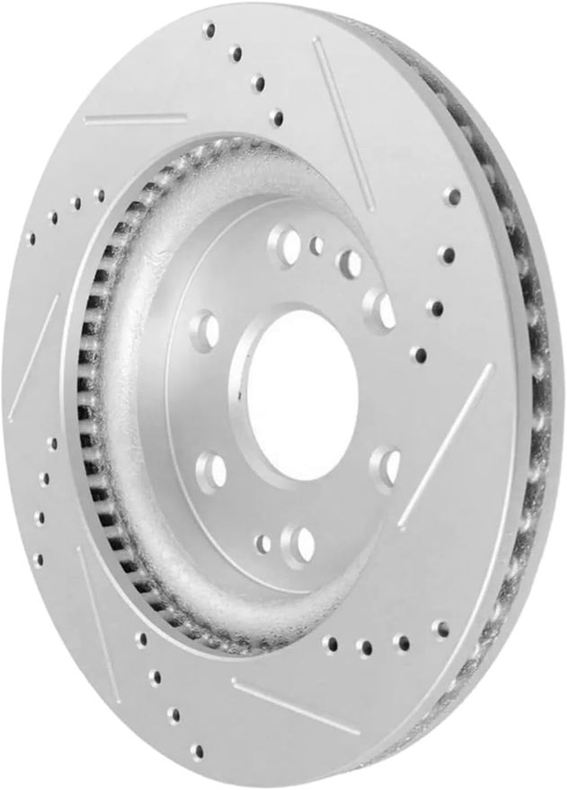 Front Drilled Disc Brake Rotor - S-800190 x2