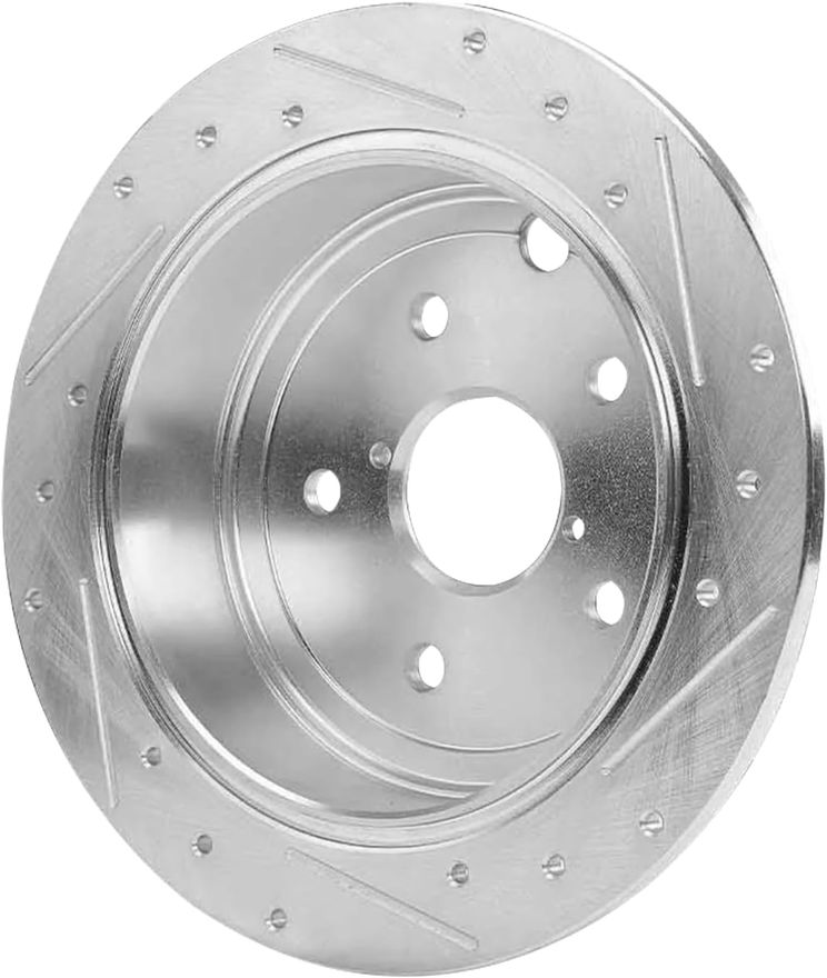 Rear Drilled Disc Brake Rotor - S-800197 x2