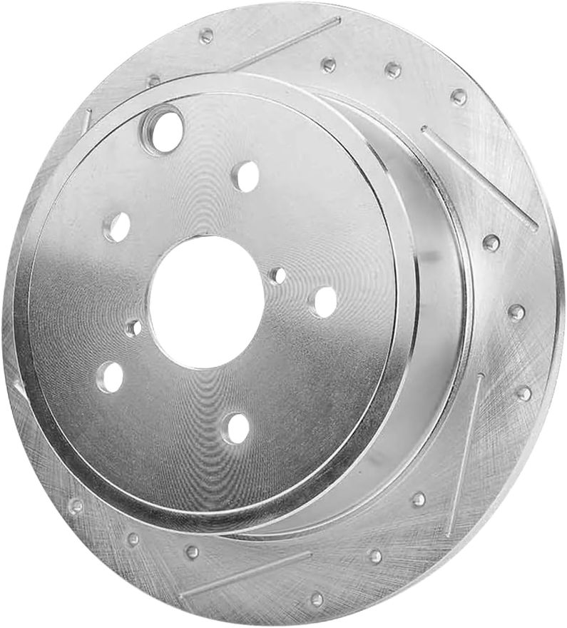 Rear Drilled Disc Brake Rotor - S-800197 x2