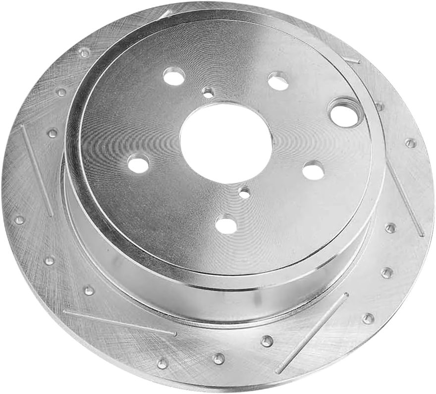 Rear Drilled Disc Brake Rotor - S-800197 x2