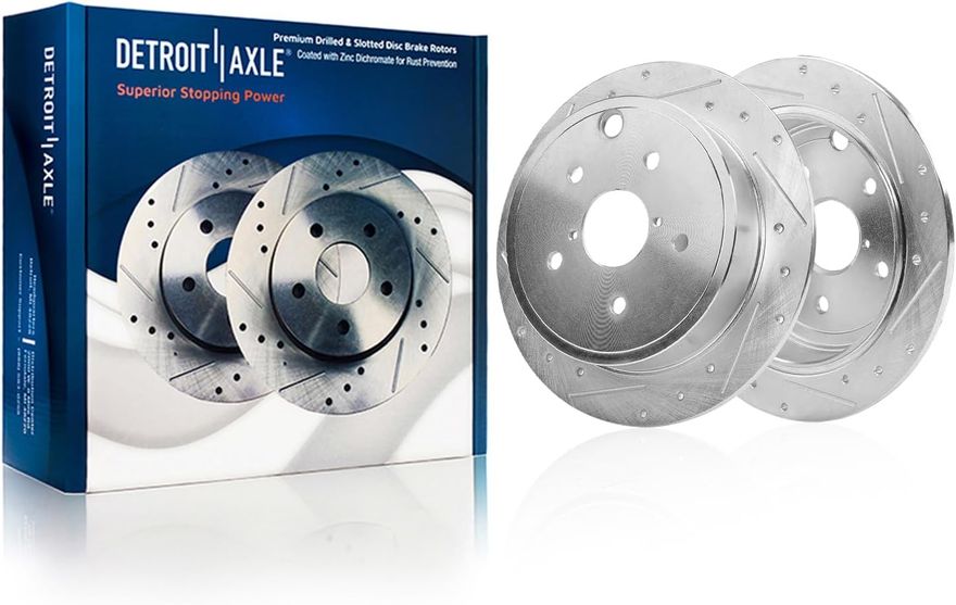 Main Image - Rear Drilled Disc Brake Rotors