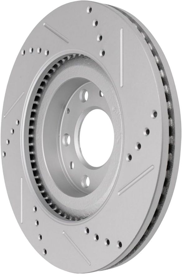 Front Drilled Disc Brake Rotor - S-800100 x2