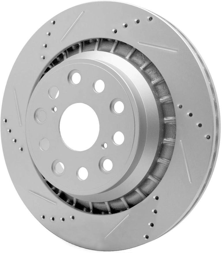 Rear Drilled Disc Brake Rotor - S-800133 x2