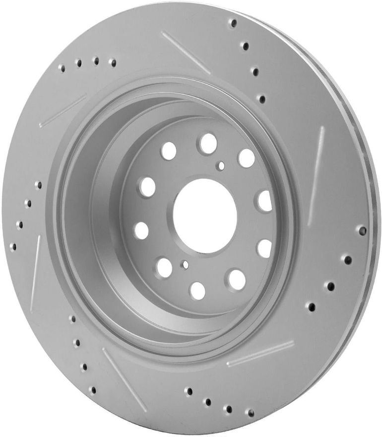 Rear Drilled Disc Brake Rotor - S-800133 x2