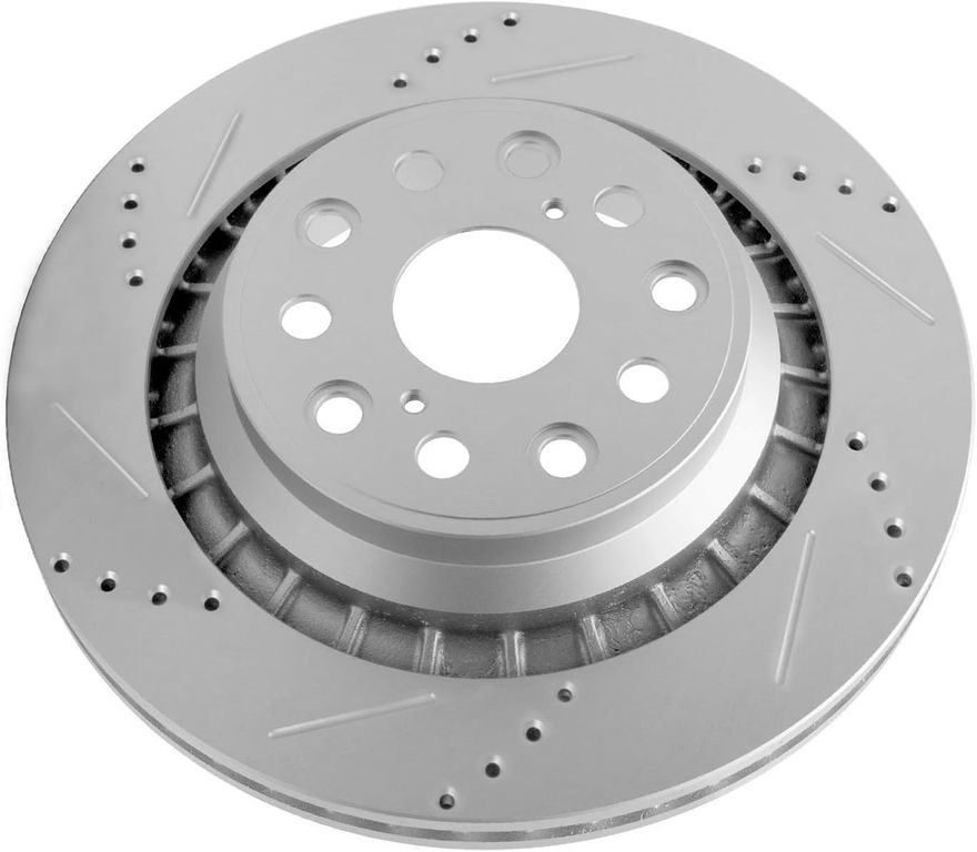 Rear Drilled Disc Brake Rotor - S-800133 x2