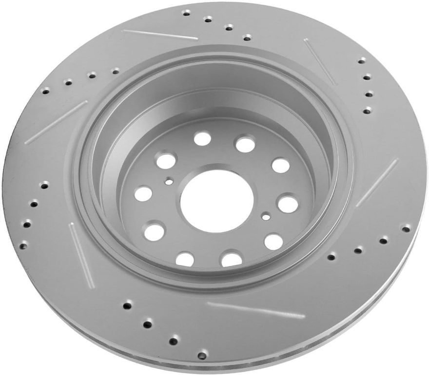 Rear Drilled Disc Brake Rotor - S-800133 x2