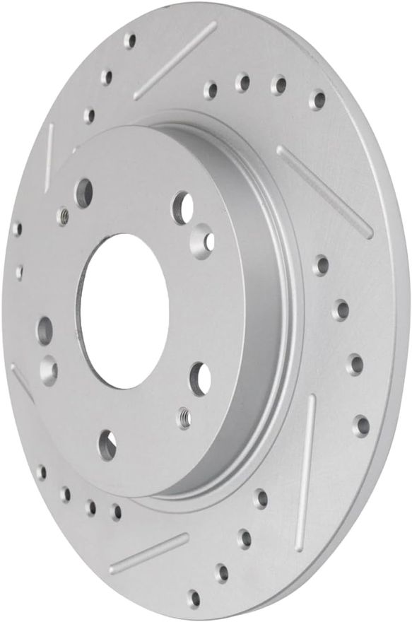 Rear Drilled Disc Brake Rotor - S-800255 x2