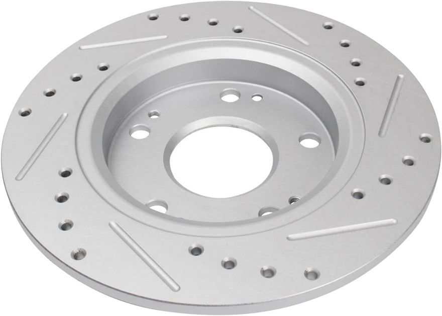 Rear Drilled Disc Brake Rotor - S-800255 x2