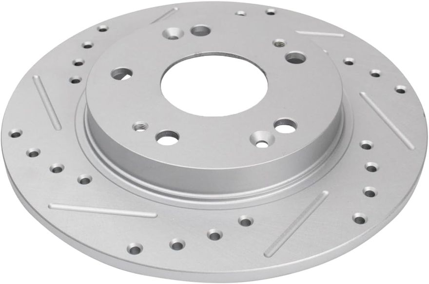 Rear Drilled Disc Brake Rotor - S-800255 x2