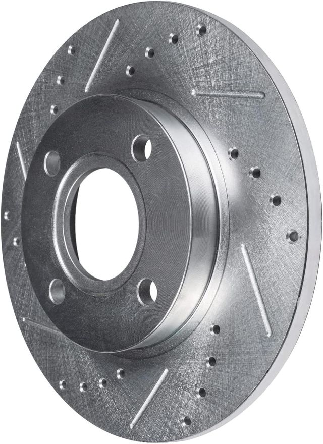 Rear Drilled Disc Brake Rotor - S-800258 x2