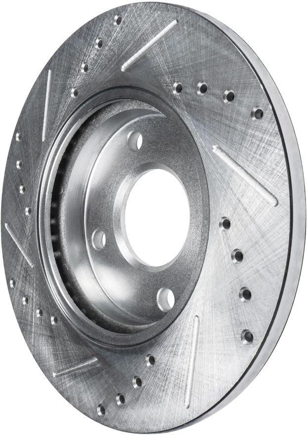 Rear Drilled Disc Brake Rotor - S-800258 x2