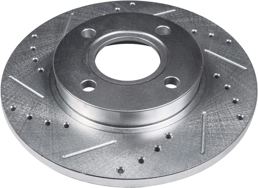 Rear Drilled Disc Brake Rotor - S-800258 x2