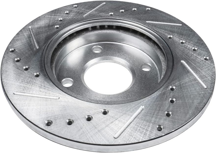 Rear Drilled Disc Brake Rotor - S-800258 x2