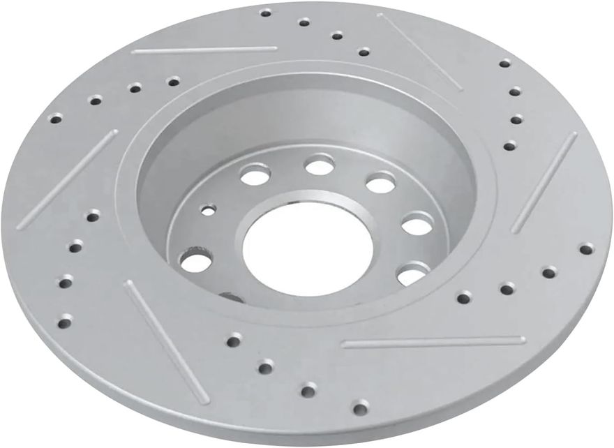 Rear Drilled Disc Brake Rotor - S-800271 x2