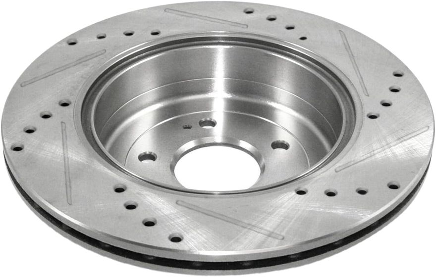 Rear Drilled Disc Brake Rotor - S-800277 x2