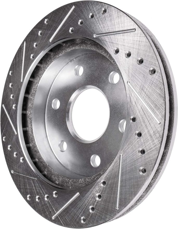 Front Drilled Disc Brake Rotor - S-800293 x2