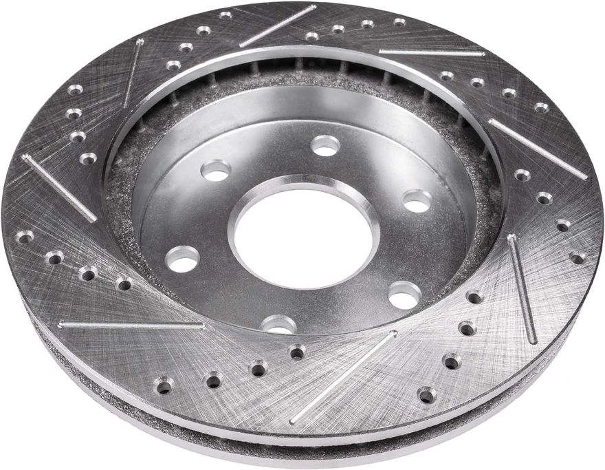Front Drilled Disc Brake Rotor - S-800293 x2