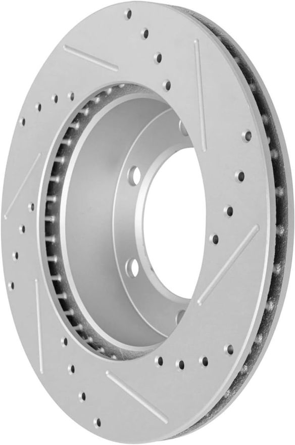 Front Drilled Disc Brake Rotor - S-800295 x2