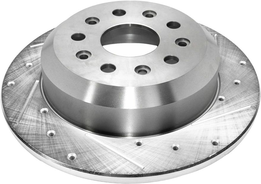 Rear Drilled Disc Brake Rotor - S-800213 x2