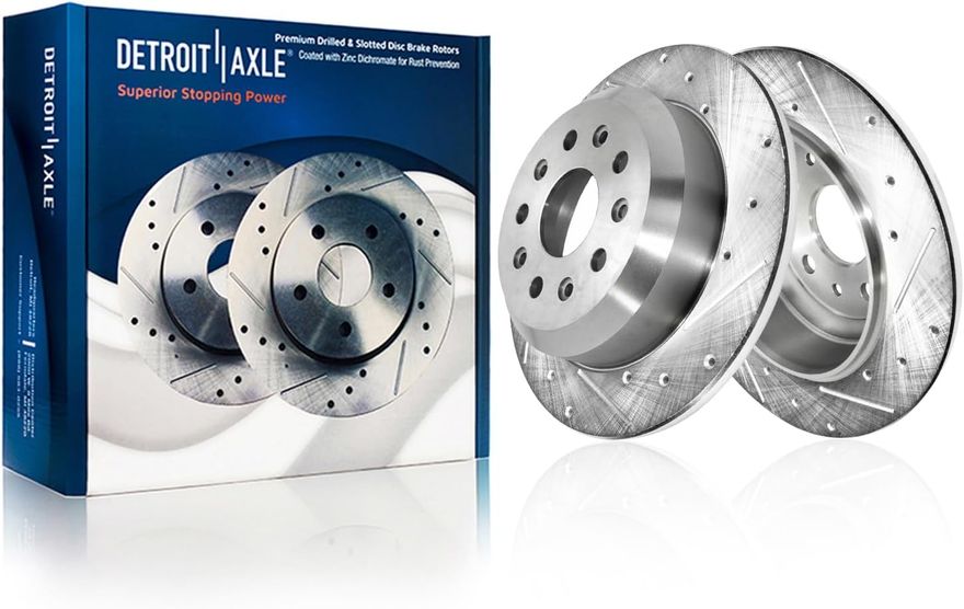 Main Image - Rear Drilled Disc Brake Rotors