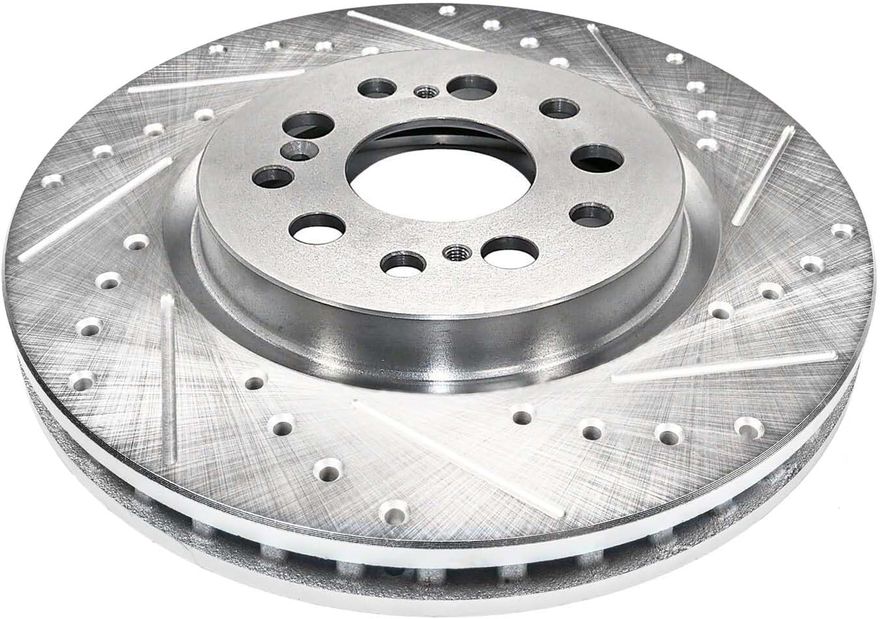 Front Drilled Disc Brake Rotor - S-800210 x2