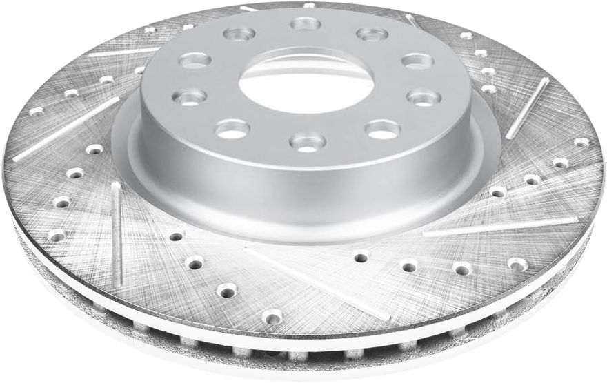 Front Drilled Disc Brake Rotor - S-800214 x2